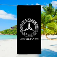 Serviette de plage de luxe avec logo M-MercedesS B-BenzS, surdimensionnée, douce, ultra absorbante, séchage rapide, grande taille, pour la piscine, les voyages, le camping, la salle de bain 4
