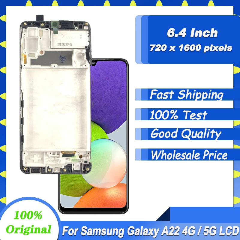 Original-For-Samsung-Galaxy-A22-5G-LCD-SM-A226B-LCD-Touch-Screen ...