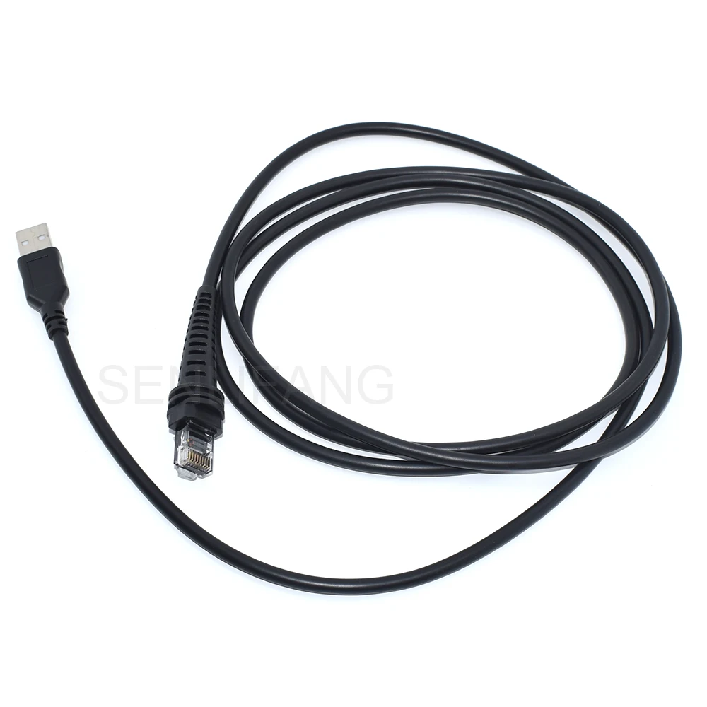 Cabo Usb Preto em Linha Reta Cabo do Varredor para Honeywell 1900g Hyperion 1300g Xenon 1202g 1400g 1450g 1452g Novo 2m - Imagem 3