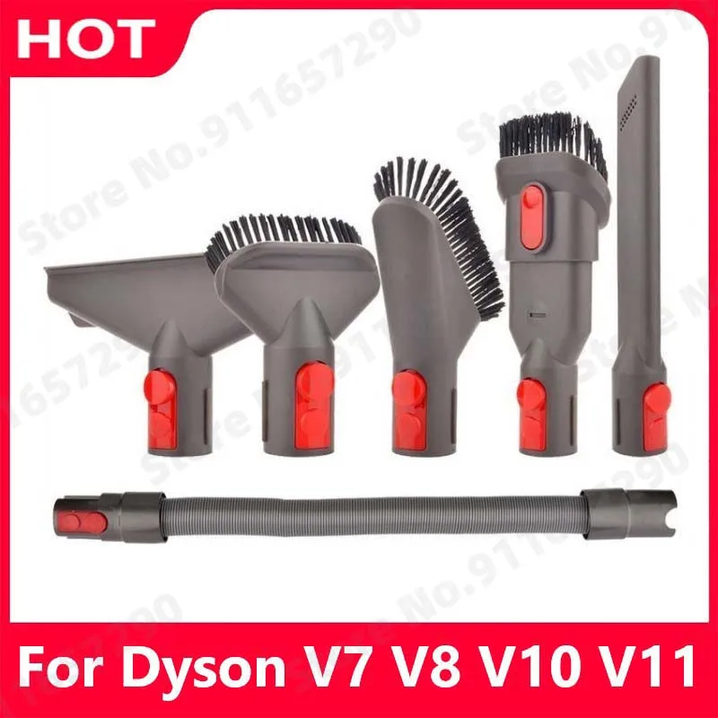 다이슨 V8 V7 V10 V11 로봇 진공 청소기 액세서리 교체 커넥터 호스 키트 용 먼지 브러시 흡입 헤드 부품