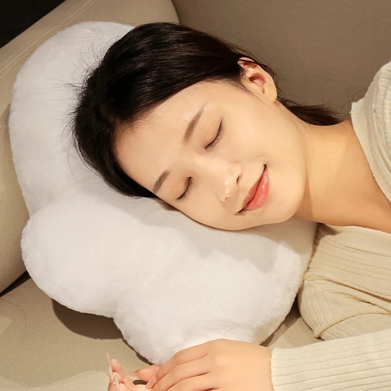 Kawaii Cloud Ghost Plush Throw Pillow Toys Cute Stuffed Soft Cartoon Baby Plushies Dolls Sofa Chair Cushion for Home Decor