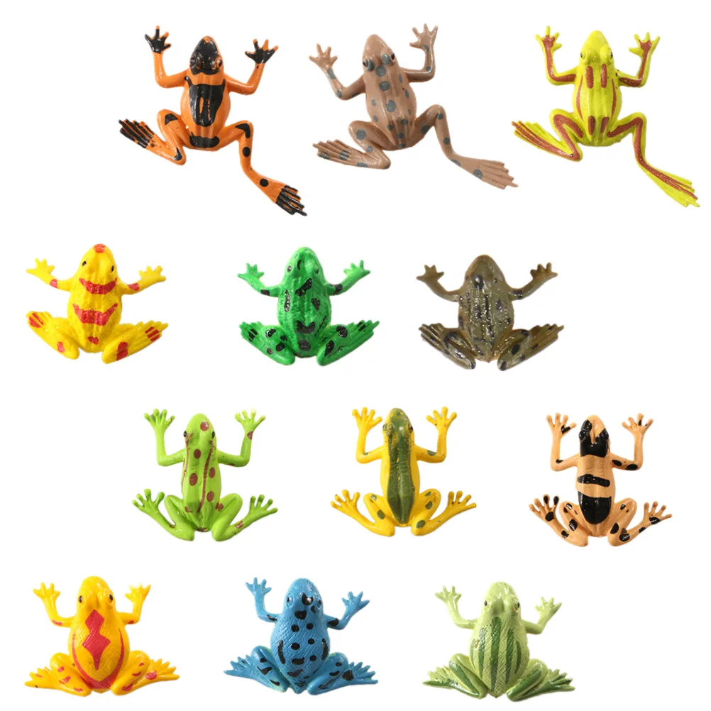 

24 Pcs Ornament Amphibian Animal Model Toddler Party Decor Mini Pvc Display Models