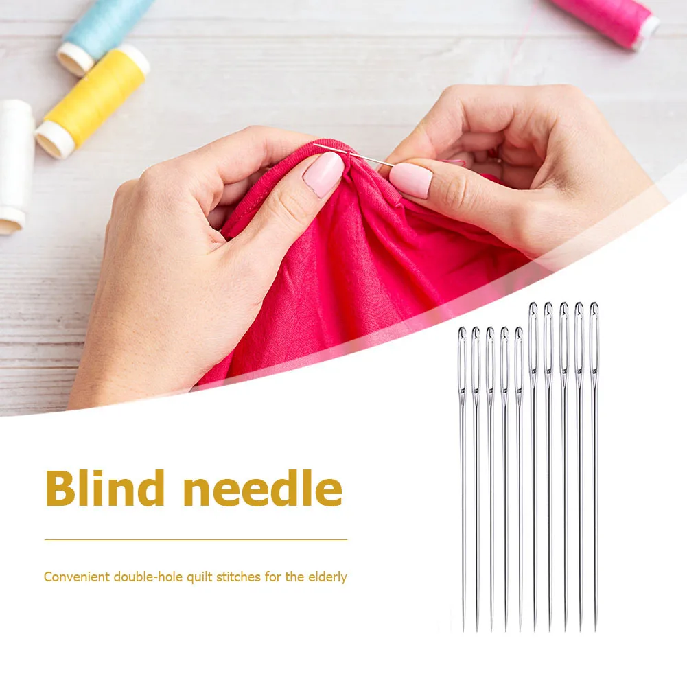 25pcs/set Stainless Steel Sewing Needles Crafts Household Threading Embroidery Hand Stitching Big Eye Needles Tools