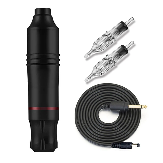 Professional Tattoo Kit Rotary Tattoo Machine Kit Set with Power Supply Cartridges Needles Foot