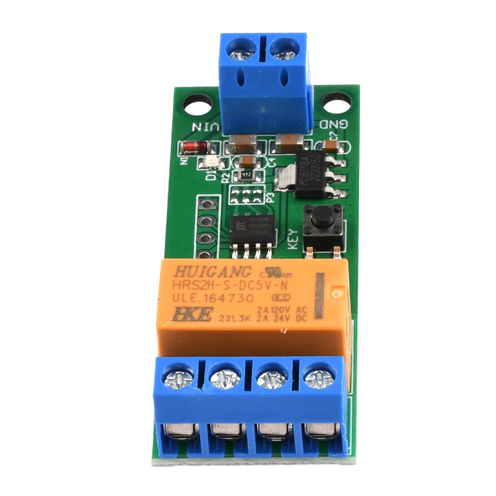 Motor Reverse Polarity Module 1pc Time Adjustable Delay Relay 2A Drive Current Signal Generator DC 5V 6V 9V 12V motor delay relay