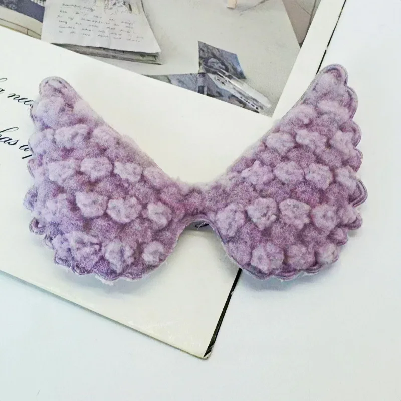 30 Stücke 6,5*4,5 CM Plüsch Engel Flügel DIY Handgemachte Haarspange Zubehör Und Tuch Dekorative Zubehör – Detail 10