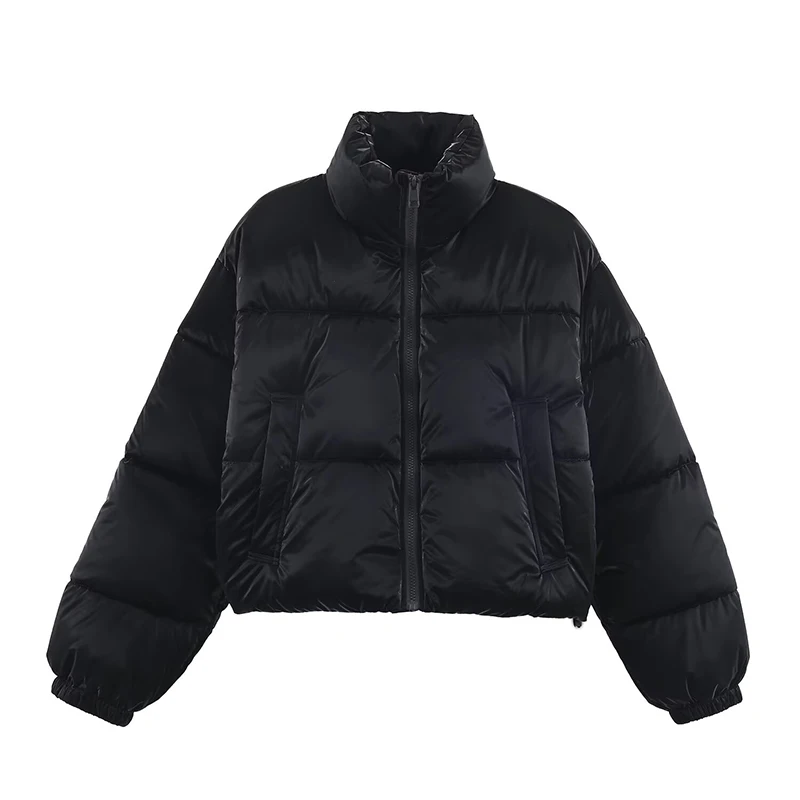 Women's Jacket New High Collar Cotton-Padded Jacket Thickening Warm Short Parkas Coat Winter Jackets for Women Casual Outerwear