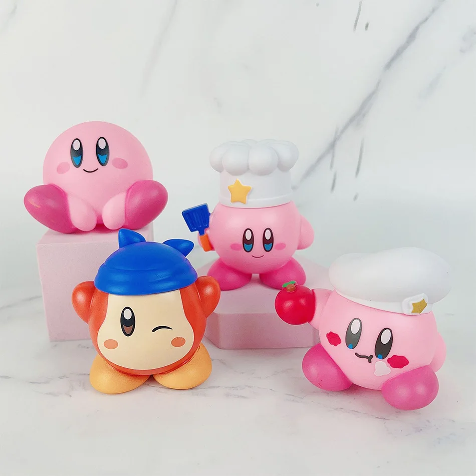 Anime Star Kirby Figur Niedliche Cartoon Pink Kirby Waddle Dee King Dedede Mini-Figur Dekorative Sammlerstücke Spielzeug Geschenke – Detail 12