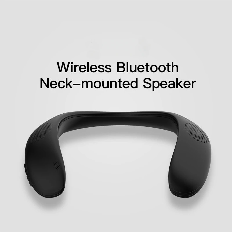 

Step Count Bluetooth Speaker 5.0 Portable Neck 3D Stereo Surround Wearable Audio Support Multi-function Media Playback