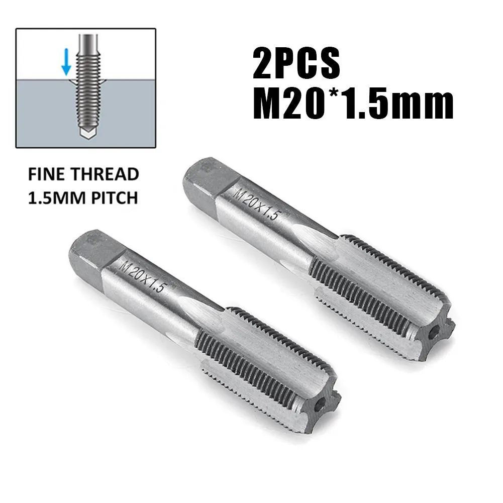 

2PCS Taps HSS 20mm X 1.5 Metric Taper & Plug Tap Right Hand Thread M20 X 1.5mm