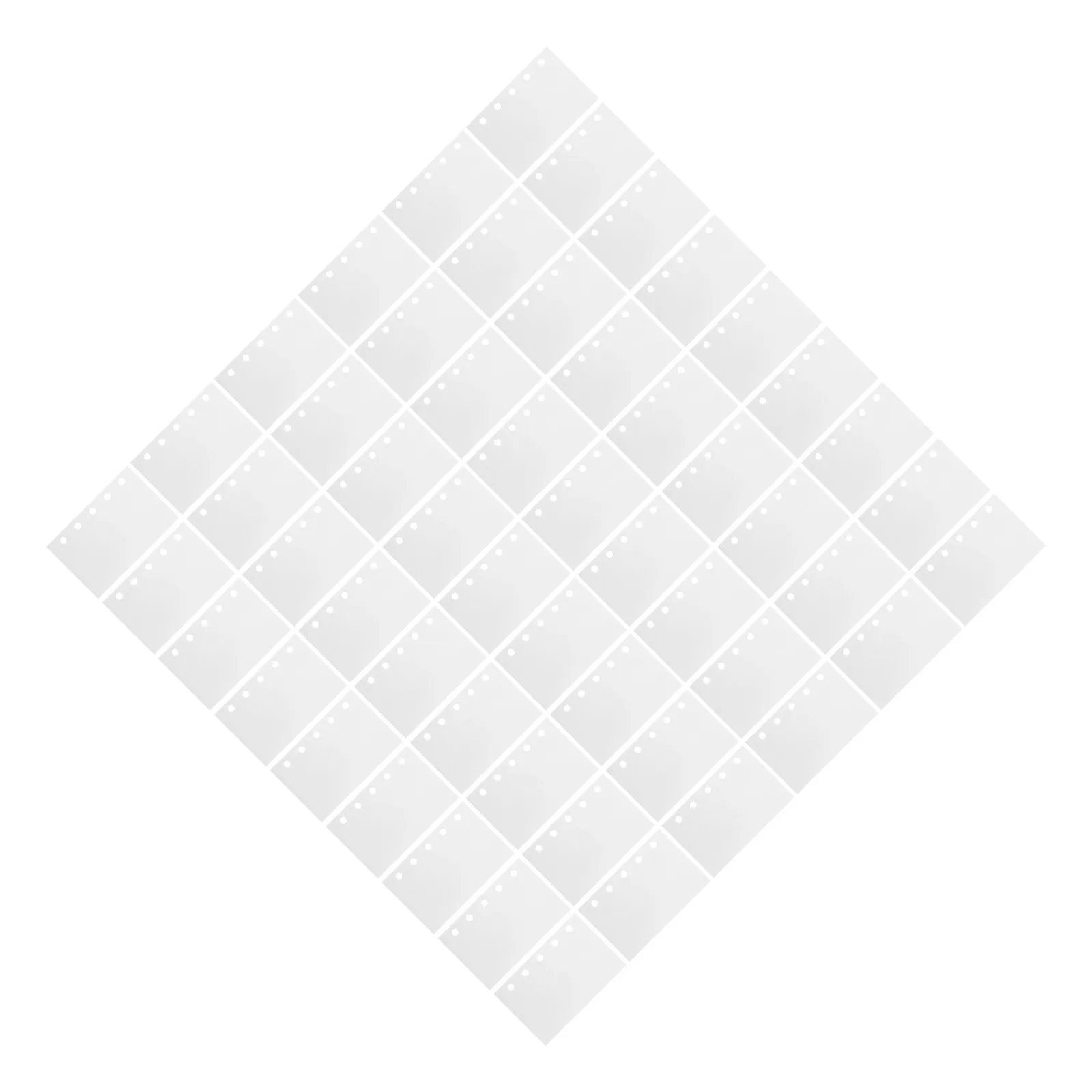 100Pcs 스티커 앨범 바인더 리필 양면 이형지 4.1x2.6 인치 5 링 바인더 시트 스티커 정리 보관함