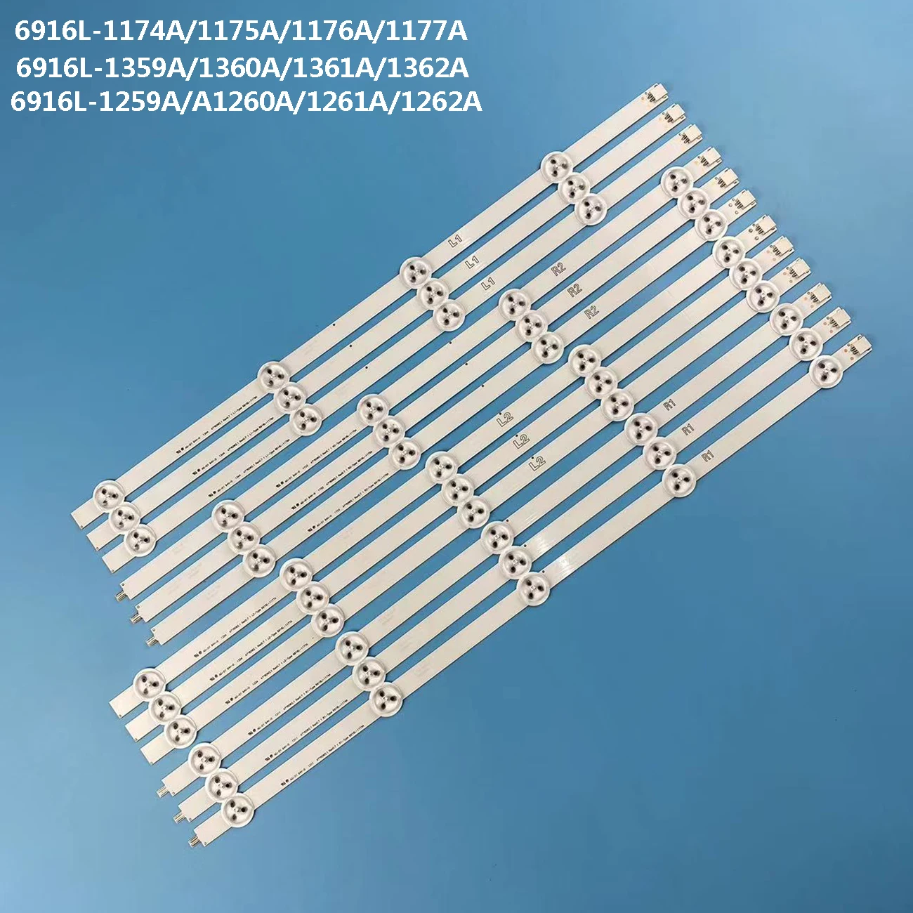 Tira de Luz de Fundo Led Original para lg tv Lcd 47 47la6200 47ln5400 6916l1527a 1528a 1529a 6916l-1547a 6916l-1359a Novo