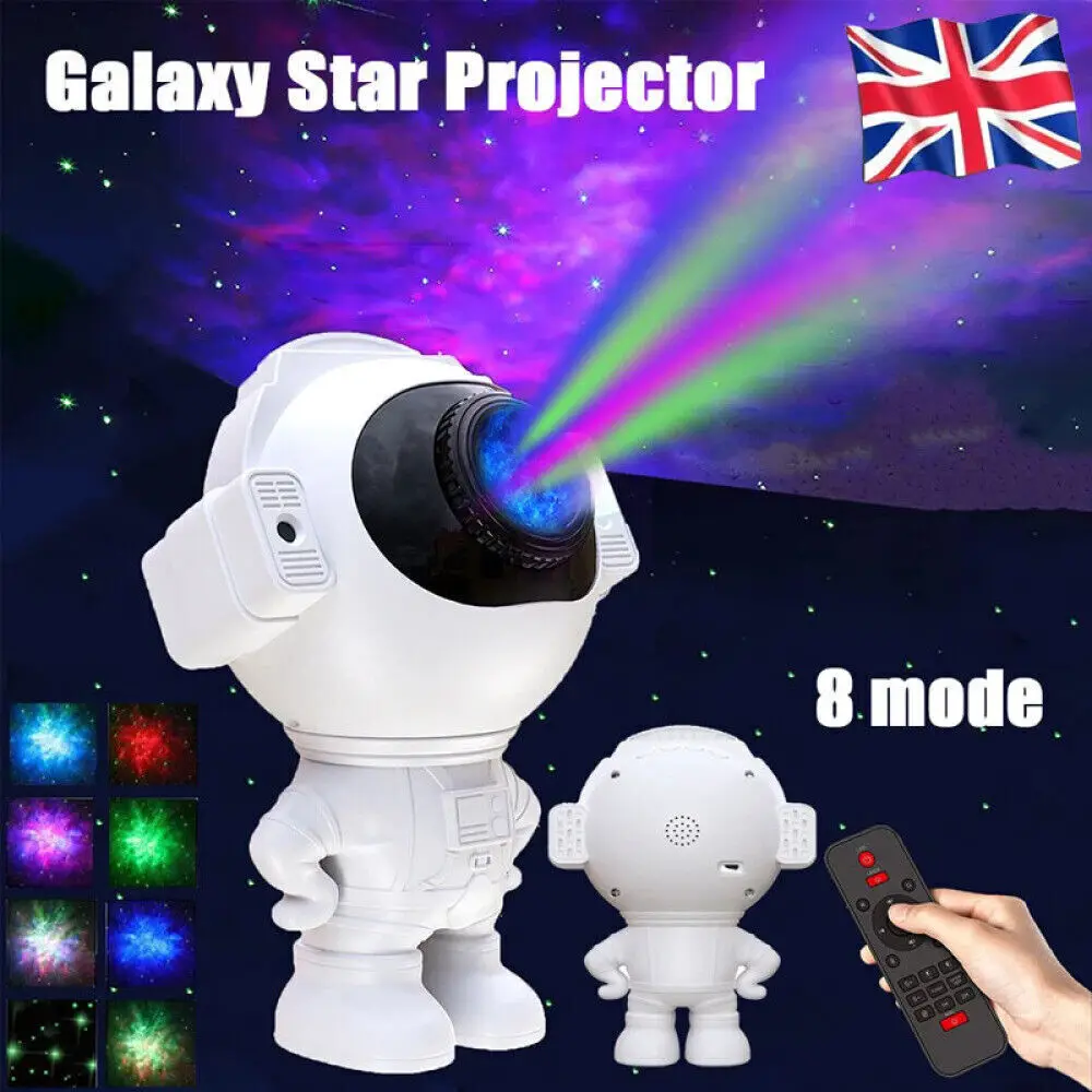 Astronaut Projector Galaxy Starry Sky Night Light Nebula Space LED Lamp W/Remote: 3 - 5 Days Free Delivery Only UK