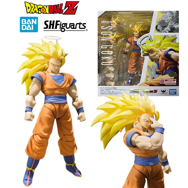 

Bandai S.H.Figuarts Son Goku Super Saiyan 3 Dragon Ball Z 16Cm Anime Original Action Figure Model Toy Birthday Gift Collection