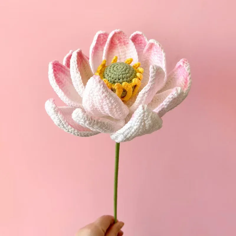 수제 뜨개질 꽃 장식품, 웨딩 장식, 호텔 용품, 고급 휴일 선물