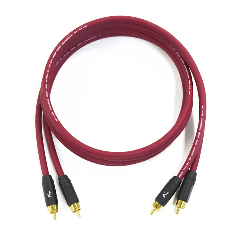 

HiFi MPS G-900F 99.9999%OFC Material RCA audio cable use for DVD CD DAC power amplifier RCA audio cable subwoofer cable