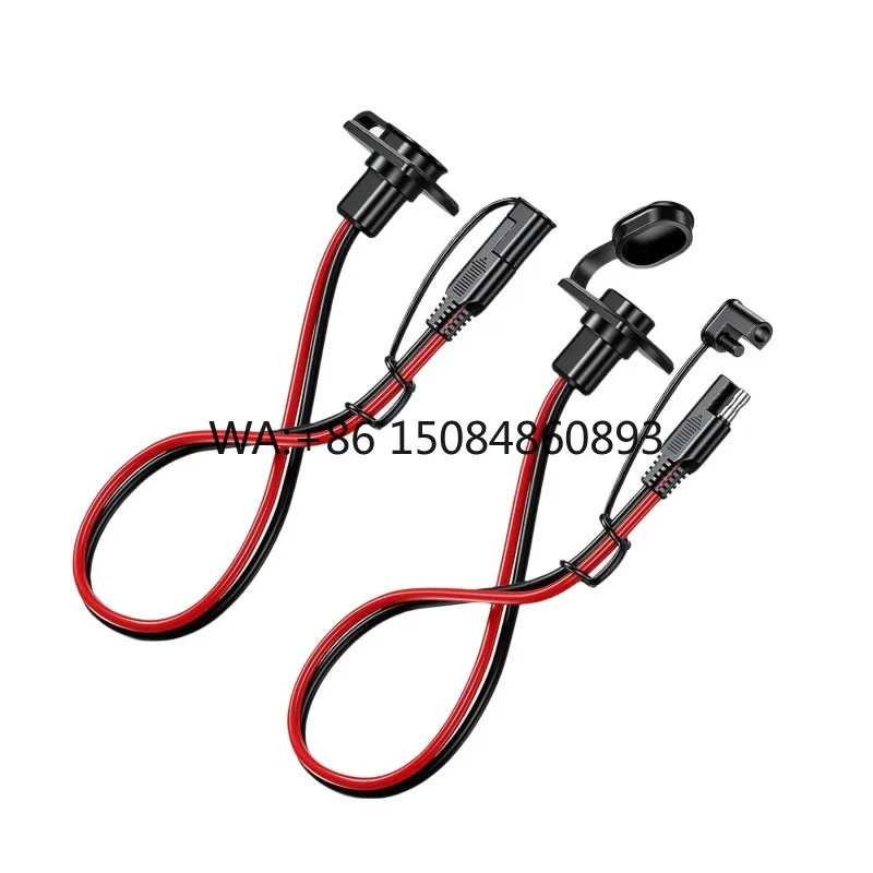 30cm 12AWG SAE 남성-여성 연장 케이블 (15A 퓨즈 및 링 터미널 포함)..