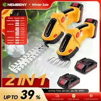 NEWBENY 2 IN 1 Cordless Electric Hedge Trimmer 20000RPM Rechargeable Handheld Household Shrub Weeding Pruning Mower Garden Tools 1