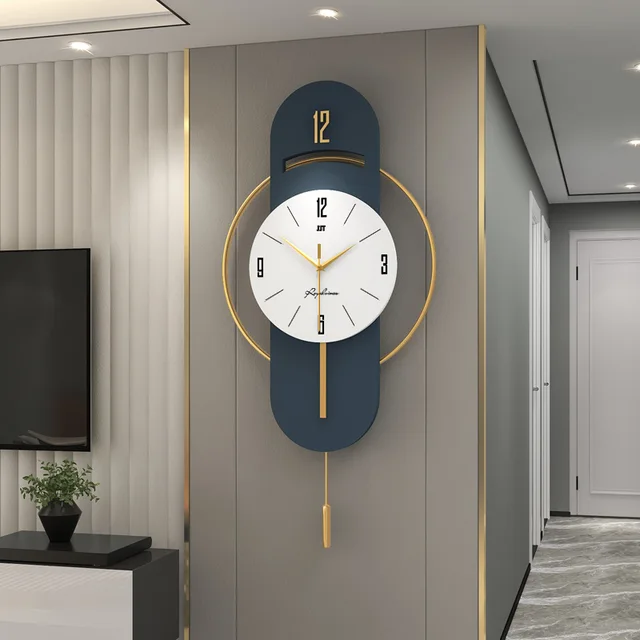 Luxury Modern Metal Design Mute Iron Wrought Clock 1