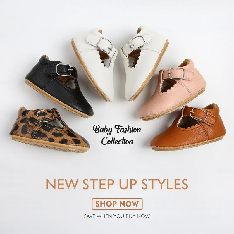 Baby Leather Shoes Spring Autumn Leopard Print First Walkers