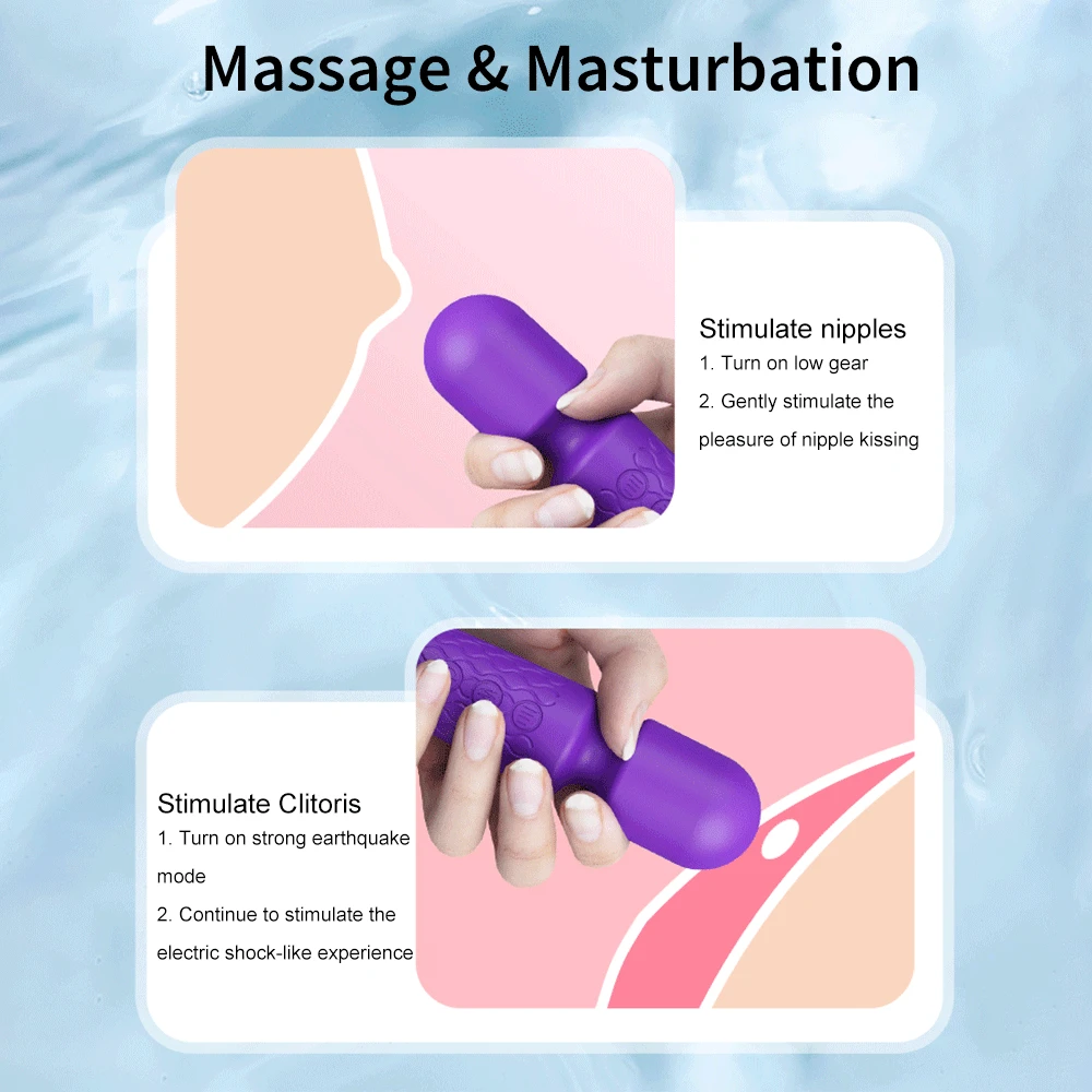 20 Speeds Dildo Vibrators Sex Toys for Woman Wireless Magic Wand Clitoris Stimulator G Spot Massager Vibrator Female Masturbator pic