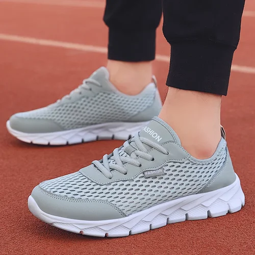 스니커즈 통기성 메쉬 아웃도어 레이스 프리 미끄럼 방지 내마모성 워킹 운동화 남성용, 편리한, 2022 2