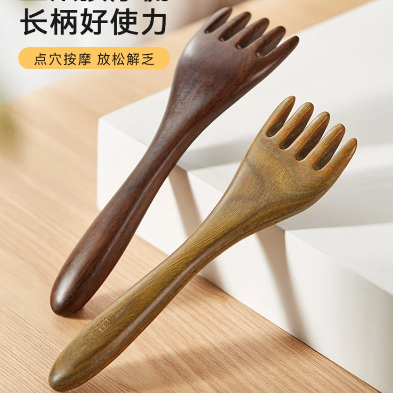 

Head Massager Green Sandalwood Five Claw Massage Comb Scalp Meridian Comb Grasping Head Divine Tool Shaking Head Therapy Long Ar