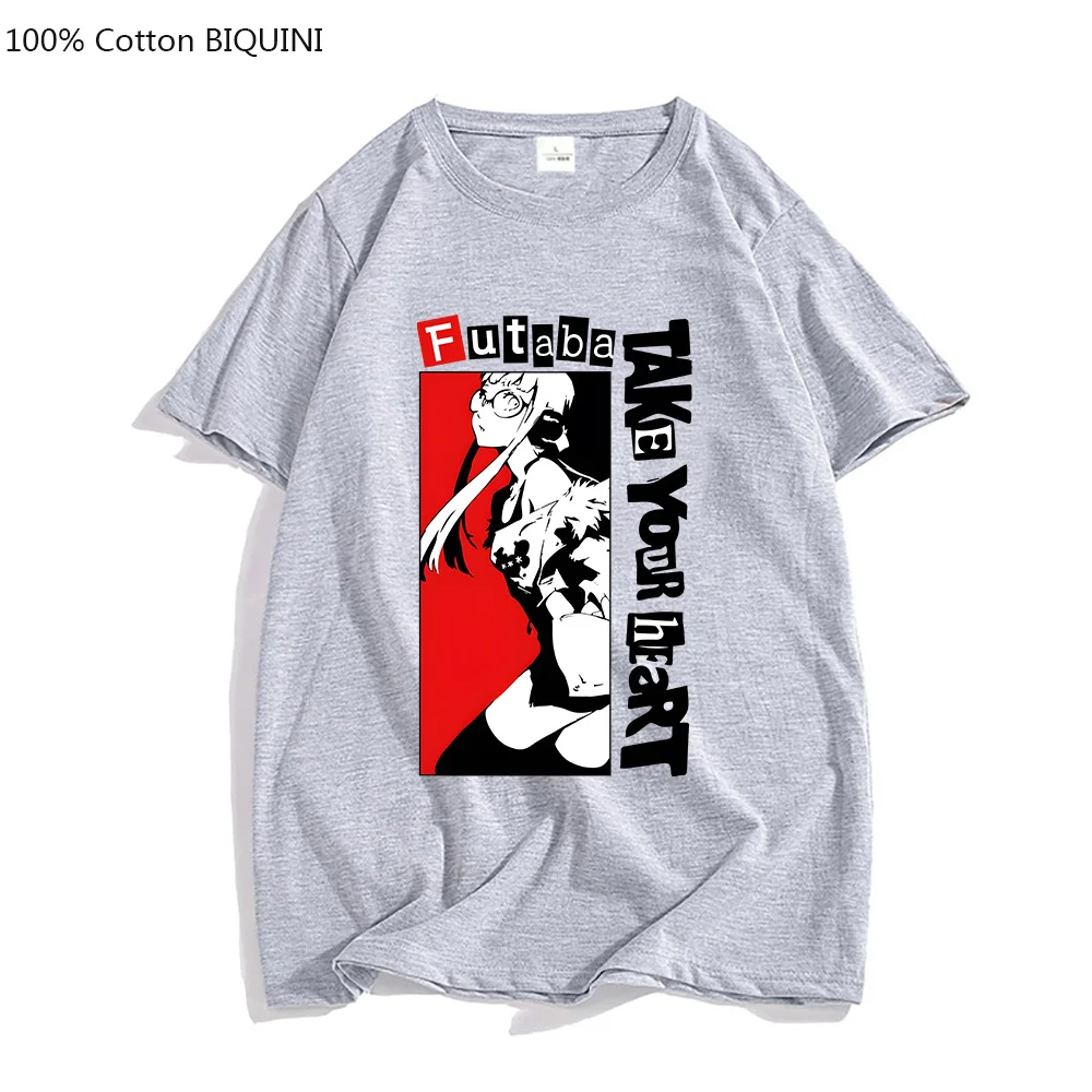 Persona 5 – T-shirts pour hommes, 100% coton, esthétique, haute qualité,  beaux T-shirts, quatre saisons, Anime japonais, ample