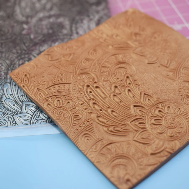 Polymer Clay Template Jewelry  Polymer Clay Embossing Stamps - Clay  Texture Template - Aliexpress