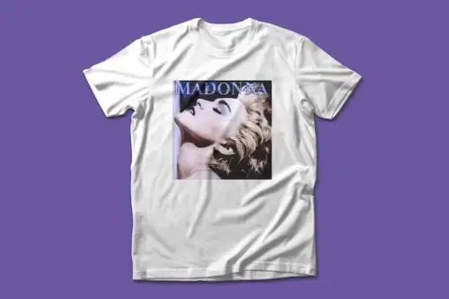 Maglietta Con Copertina Per Album Madonna Anni '80 Maniche Lunghe O Corte Vintage