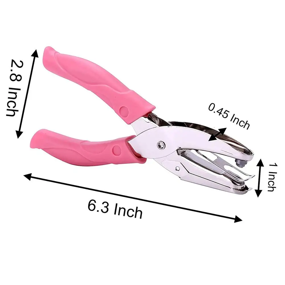Paper Cutter Circle Hole Punch Hole Punching Tools Kawaii Rubber Sleeve Star Heart Hole Punch