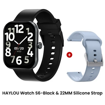 HAYLOU Watch S6 Smartwatch 2.01" HD Display Smart Watch Bluetooth Voice Callings IP68 Waterproof Fitness Tracking Smartwatch 22