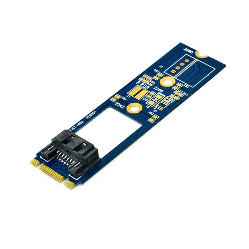 SATA 어댑터 변환 카드 B-M 키, M.2 NGFF SATA SSD에서 7 핀 어댑터 보드 카드, 지지대 2242 2260 2280 컴퓨터용 메인 보드