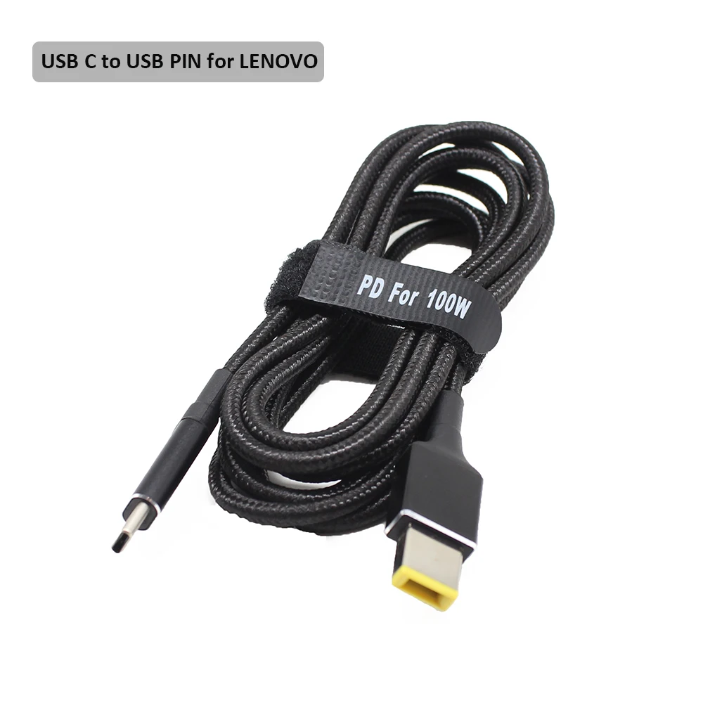 USB 타입 C PD 충전 케이블 코드 DC 전원 어댑터 잭 컨버터 13개 플러그 남성용 레노버 아수스 델 HP 노트북 충전기