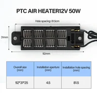 100w/50w Portable Multipurpose Automatic Air Heater PTC Heating Auto Constant Temperature Insulated Independent Heating Device 2