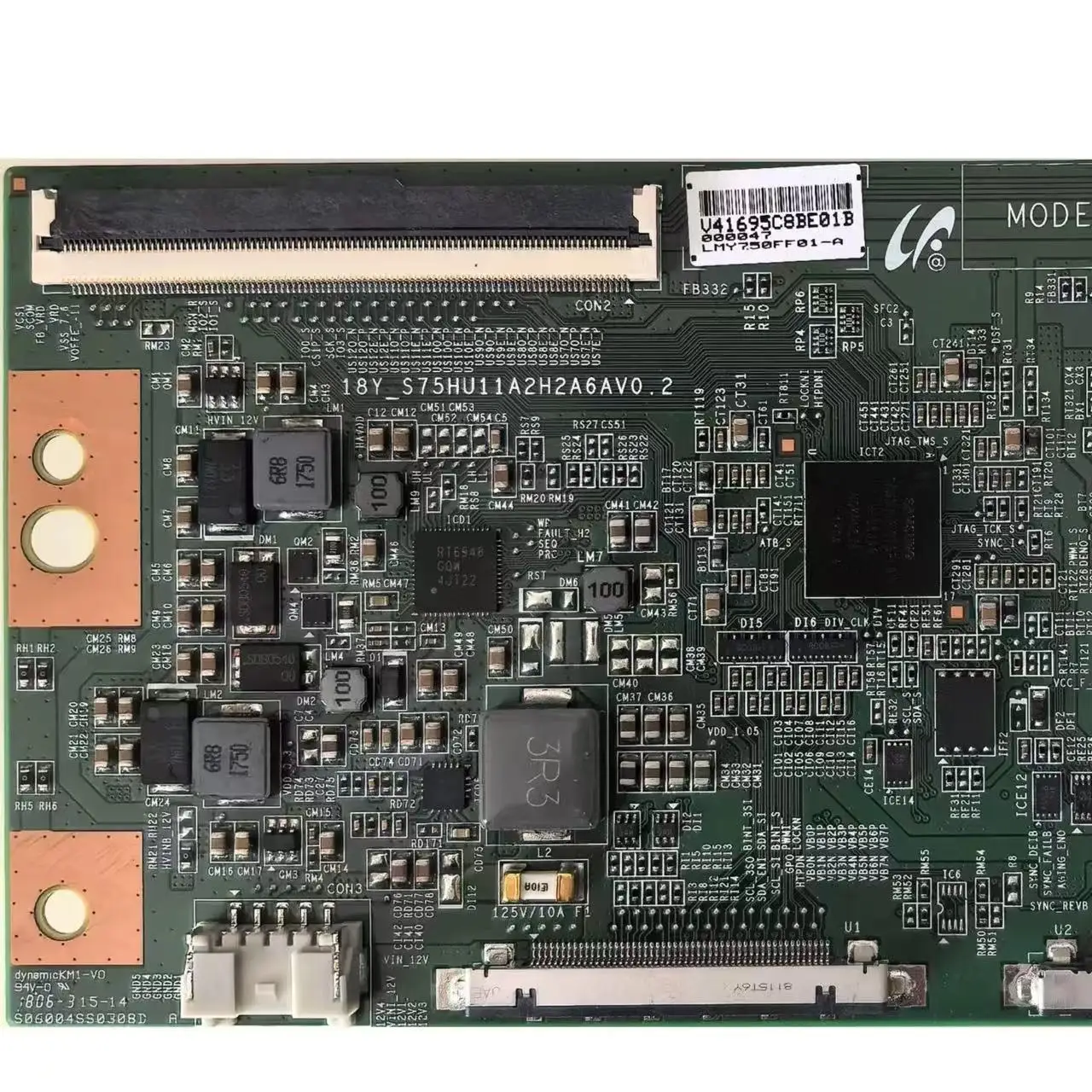 KD-75X7800F 75 인치 TV 로직 보드 18Y-S75HU11A2H2A6AV0.2 용 새 18Y_S75HU11A2H2A6AV0.2 T-CON 보드