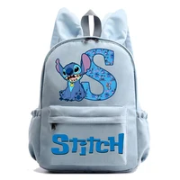 New Stitch Disney Backpack Child Cute Cartoon Letter Printed Children's Backpacks Kids Large-capacity School Bags Birthday Gifts 6