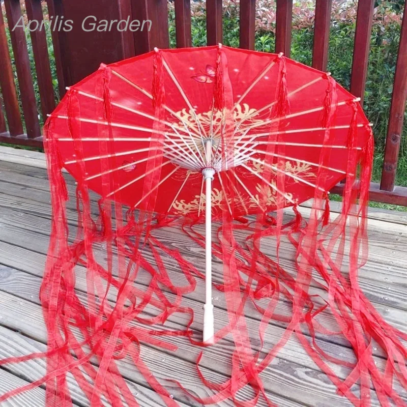 82cm Red Flower Ancient Oil Paper Umbrella Rainproof Chinese Wedding Cheongsam Paraguas Guarda Chuva Şemsiye Japan Sombrilla paper umbrella