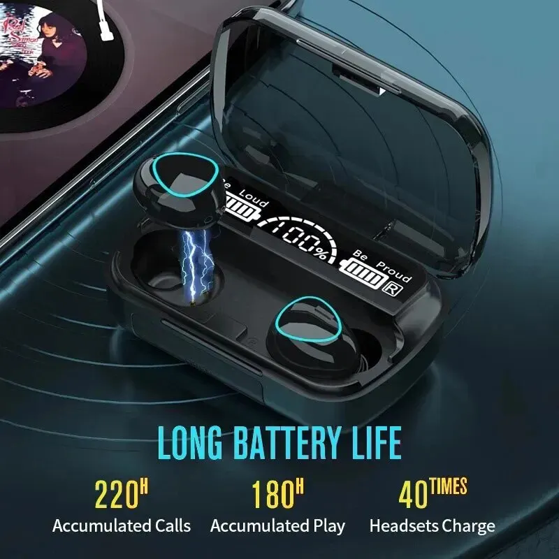 TWS Auriculares Bluetooth Wireless Headphones Sport With Microphone Fone De Ouvido In Ear Headset Gamer Earphones Power Bank 3