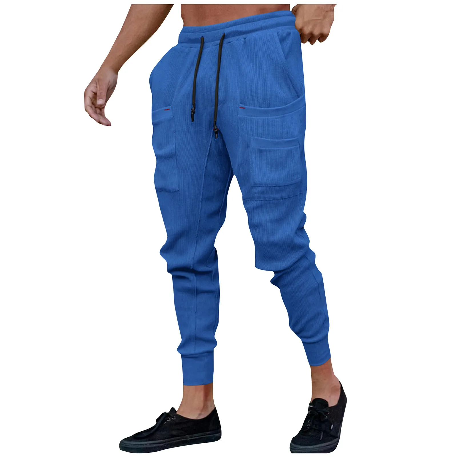 Casual Sports Sweatpants Men'S Loose Leggings Trousers Fashionable Casual Versatile Solid Color Leggings Pantalones Hombre