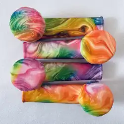 3.5 Polegada laço tingido tubo de fumo de silicone mini tubo inquebrável