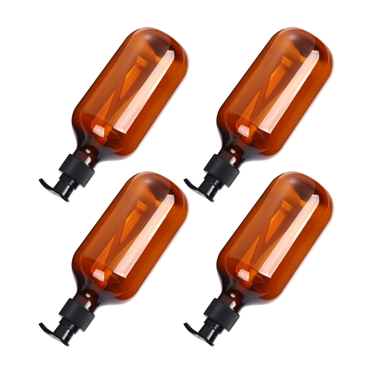 

4 Pcs Lotion Packaging Press The Empty Shampoo Pump Bottles Type Shampoo Pump Bottless Travel Toiletries Non-slip Large Capacity