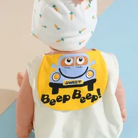 Four Layer Gauze Pure Cotton Baby Back Pad Children’s Cotton A-class Cartoon Printing Kindergarten Baby Sweat Absorbent Towel