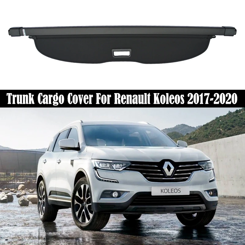 

Trunk Cargo Cover For Renault Koleos 2017-2020 Security Shield Rear Luggage Curtain Retractable Partition Privacy Car Accessorie