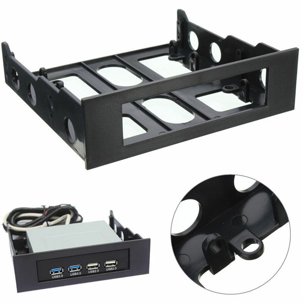 3.5 To 5.25 Floppy To Optical Drive Bay Mounting Bracket Converter For Front Panel Hub Card Reader Fan Speed Controller