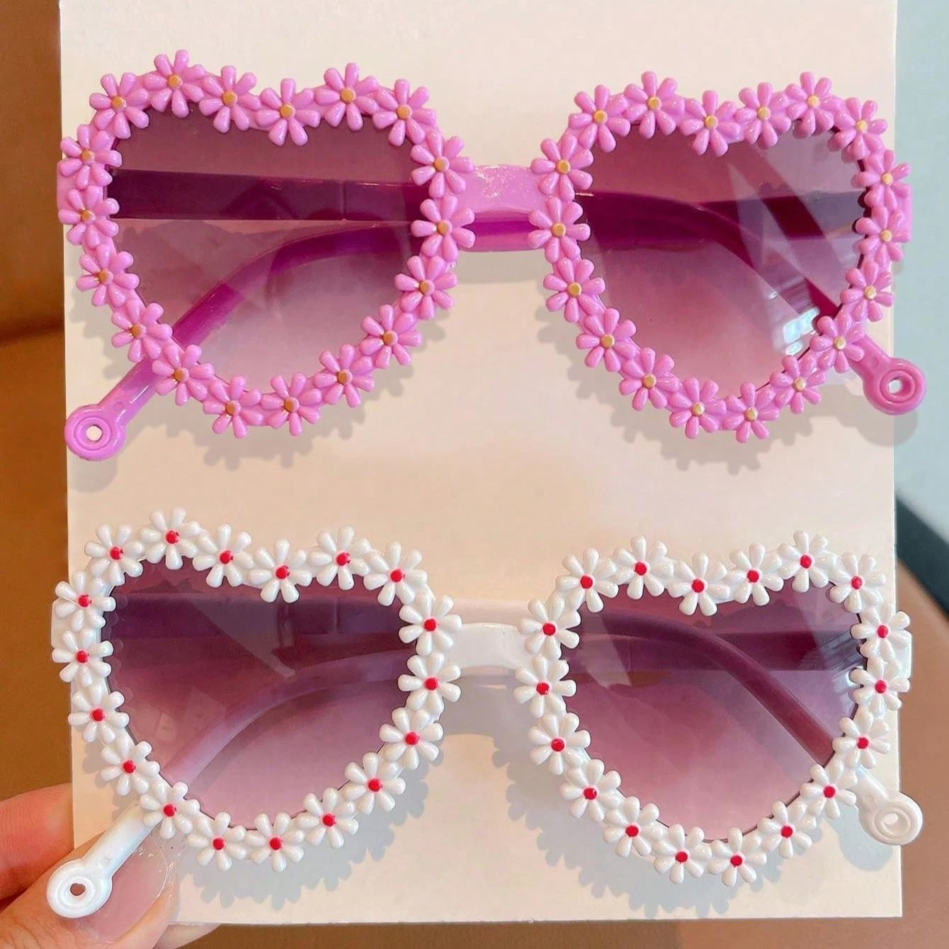 2/3/4 Stücke Nette Neueste Blume Herz Mode Brillen Brillen Für Valentinstag Geschenk, Nur Karte Zeigen, Nicht Versand – Detail 5