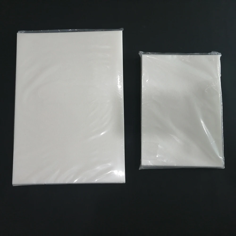 100 pieces A4/A3/A3+ Inkjet Glitter DTF Film Sheets For A3 DTF Printer