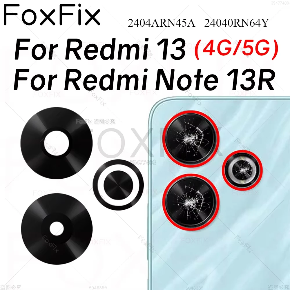 Rear Back Camera Glass Lens For Xiaomi Redmi 13 5G 4G Note