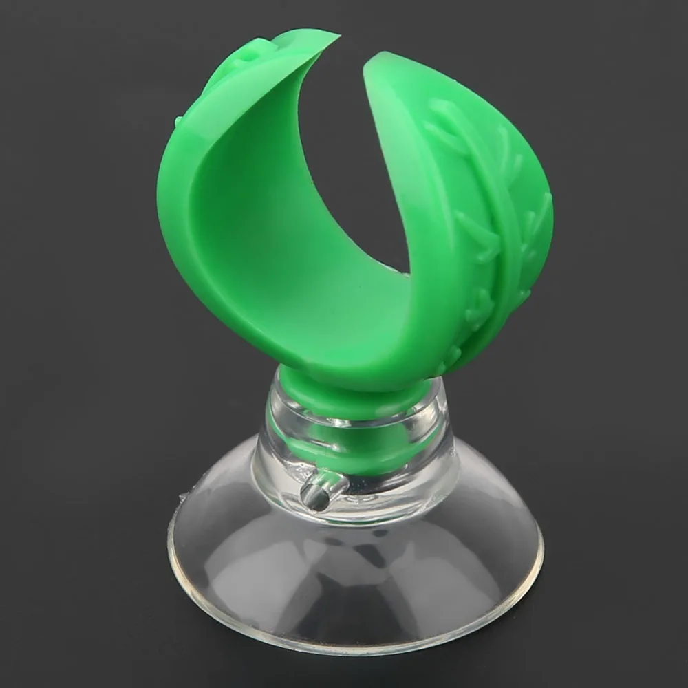4PCS 세트 녹색 수족관 흡착 컵 클립 강력한 접착력 설치가 간편한 어항 튜브 홀더 흡착 컵