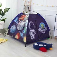 Space Theme Children's Tipi Tent Portable Baby Ball Pit Playpen Child Teepee Baby Ball Pool Outdoor Games Garden Camping Tent 2